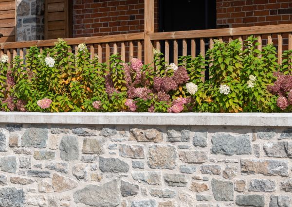 Stone Wall Installation