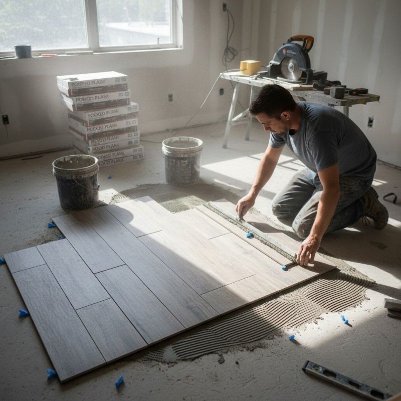 Brick Flooring Installation